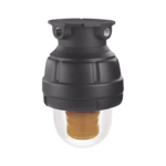Luz de advertencia LED a prueba de explosión adecuado para su uso en Clase I, Div. I, Grupos C y D; Clase I, Div. 2, Grupos A, B, C y D; Clase II, Div. 1, Grupos E, F y G; Clase III, color Ámbar, 120-240VCA