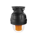 Luz de Advertencia LED color Ámbar a prueba de explosión para uso en Clase I, Div. I, Grupos C y D; Clase I, Div. 2, Grupos A, B, C y D; Clase II, Div. 1, Grupos E, F y G; Clase III, no incluye Montaje