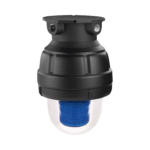 Luz estroboscopica a prueba de explosiones UL y cUL para Clase I, División 1, Grupo C y D; Clase I, División 2, Grupos A y B; Clase II, División 1, Grupos E, F y G; Clase III, 24 VCD, Color Azul, Montaje no incluido