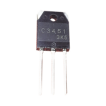 Transistor de Potencia en Silicio tipo NPN, 500 Vc-b, 15 A. 100 Watt, TO-3PA .