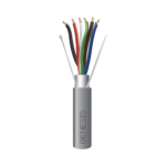 Bobina de 305 Metros de Cable  6 x 22 AWG / Blindado / Plenum de Color Gris / Aplicaciones de Audio, Seguridad y Control