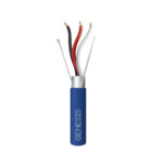 Bobina de 305 Metros de Cable 3 x 18 AWG / Plenum / BLINDADO / Tipo FPLP, CMP, CL3P / Color Azul / Para Aplicaciones en Sistemas de Seguridad, Audio, Control y otras Aplicaciones