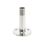 Montaje recto de acero inoxidable de 4 pulgadas de alto y 3 de base.