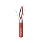 Carrete de 305 Metros de Cable / 2 x 14 AWG / Plenum / BLINDADO / Tipo FPLP / Color Rojo / Para Aplicaciones en Sistemas de Detección de Incendio y Sistemas de Evacuación
