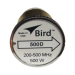 Elemento de 500 Watt en linea 7/8" para Wattmetro BIRD 43 en Rango de Frecuencia de 200-500 MHz