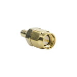 Adaptador Coaxial en Línea, de Conector SMA Macho a SMB Hembra, Oro/ Oro/ Teflón.