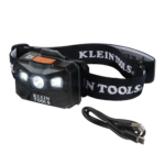 Lámpara Luz LED Frontal Recargable de 400 Lúmenes, Apagado Automático, con Correa de Tela, Adaptable y Ajustable a Gorros, Cascos, Cachuchas  o directo a Frente Humana (Tipo Minero)