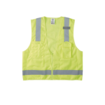 Chaleco de seguridad reflectante de alta visibilidad, mediano/grande. Con múltiples bolsillos de diferente capacidad