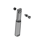 HORQUILLA CON RÓTULA PARA BARRERA FAAC B680H