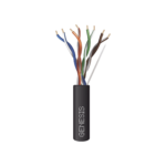 Bobina de Cable de 305 metros / UTP Cat6 PLENUM / Color Negro / UL, CMP SPNLS / Probado a 350 Mhz / Aplicaciones de CCTV / Redes de datos / IP Megapixel / Control RS485