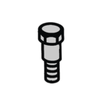 PERNO DE BISAGRA CON JUNTA PARA BARRERA FAAC 620/640