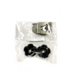 Juego de partes para instalar radio movil marino en bracket, con perrillas en color negro