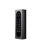 Control de Acceso Slim Akuvox A08S / Aluminio y Vidrio Templado / IP65 & IK09 / Capacidad para 20,000 Tarjetas / Métodos de Acceso Multi (QR, Bluetooth, PIN, RFID) / Soporta Wiegand / 1 Salida de Relay