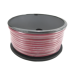 Rollo de cable garado marino calibre 12 en color rojo de 250 pies (76.2 m).