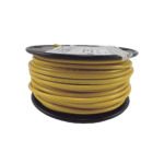 Cable Marino Primario 12 AWG / Rollo de 100 pies / Aislamiento PVC Amarillo Resistente / Flexible y Resistente a la Corrosión / Grado Marino / 600V / Temperatura 105°C Seco 75°C Húmedo / Cumple UL 1015, UL 1028, UL 1230, UL 1231
