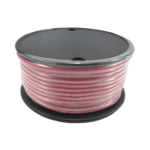 Rollo de cable grado marino calibre 16 en color rojo de 100 pies (30.48 m).