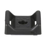 Sujetador Para Cable, con Adhesivo, 28.5 x 28.5 mm (1.12 in x 1.12 in), Color Negro, Paquete de 100pz