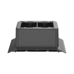 Caja de Conexión Doble, Para Uso con Canaleta de Piso AFR4BCBL6, Material PVC Rígido, Color Negro