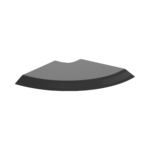 Conexión en Ángulo Recto "L", Para Canaleta de Piso AFR4BCBL6, Material PVC Rígido, Color Negro