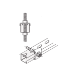 Tope Unicanal  "U" para Tornillo de  3/8" ( 9.5 mm ).