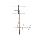 Juego de antena bidireccional, 3 elementos, 3 dB, Canal 12