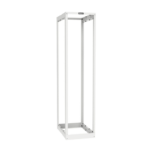 Rack de Cuatro Postes Estándar de 19", Rieles Roscados #12-24, Profundidad Ajustable de 23 a 42 in, 45 Unidades de Rack, Color Blanco