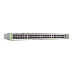 Switch PoE+ Administrable CentreCOM GS980M, Capa 3 de 48 puertos 10/100/1000Mbps + 4 SFP Gigabit, 740 W