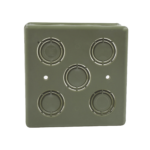 Caja Cuadrada  de 1/2" - 3/4" para PVC Conduti Pesado.
