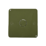 Tapa para Caja Cuadrada de 4 " para instalaciones con tubería PVC Conduit pesado.