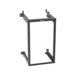 Rack PanZone® de Montaje en Pared, de 19in, Profundidad Ajustable, Rieles Numerados y Roscados #12-24, 18 UR, Color Negro