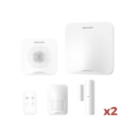 (AX HOME) KIT de Alarma AX HOME / Incluye: 1 Hub con batería de respaldo / 1 Llavero / 1 PIR / 2 Contactos Magnéticos / 1 Sirena / Wi-Fi / 3G/4G / Compatible con Hik-Connect P2P y Hik-Partner PRO