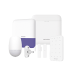 (AX PRO) KIT de Alarma AX PRO / Incluye: 1 Hub con bateria de respaldo / 1 Sensores PIR / 1 Montaje Universal para PIR / 2 Contactos Magnéticos / 1 Teclado / 1 Sirena Inalambrica Exterior / WiFi / Compatible con Hik-Connect P2P