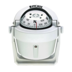 Brújula serie Explorer en color blanco, con iluminación nocturna color verde.