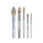 Juego de 5 brocas para vidrio de 1/8"-3/16"-1/4"-3/8"-1/2"