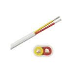 Rollo de cable plano grado marino calibre 14, de 2 conductores (rojo y amarillo) de 100 pies (30.48 m).