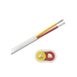 Rollo de cable plano grado marino calibre 14, de 2 conductores (rojo y amarillo) de 250 pies (76.2 m)