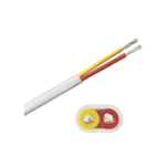 Rollo de cable plano grado marino calibre 14, de 2 conductores (rojo y amarillo) de 500 pies (152.4 m). de 2 conductores (rojo y amarillo)