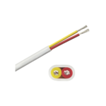Rollo de cable plano grado marino calibre 16, de 2 conductores (rojo y amarillo) de 500 pies (152.4 m).