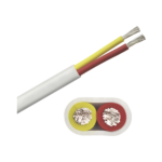 Rollo de cable plano grado marino calibre 6, de 2 conductores (rojo y amarillo) de 250 pies (76.2 m).