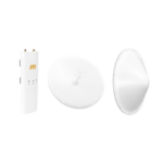 Kit de radio C5C con Antena de 28dBi, Frecuencia (4.9-6.5 GHz), para hasta 20 km, Radomo, PoE y Jumpers Incluidos