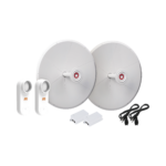 Kit de 2 radios C5X con antenas TXPD30C5X (30 dBi), rango de frecuencia extendida (4.9 a 6.4 GHz), incluye inyector POE y cable de alimentación
