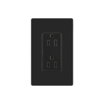 Tomacorriente, receptaculo convencional 120V, 15A, color negro.