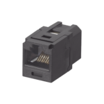 Módulo Acoplador RJ45 a RJ45, Mini-Com, Categoría 6, Color Negro