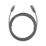 Cable Fotovoltaico / 1 metro / Color Negro / Calibre 10 AWG / Terminal MC4-Macho y Hembra en  ambos extremos