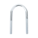 Abrazadera tipo U de 2 ", con acabado Electro Zinc, no incluye tuercas y arandelas