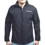 Elegante Chamarra para Caballero Color Negro Fabricada en Poliéster Dry Fit Impermeable