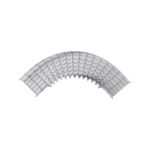 Curva Pre-Fabricada Horizontal de 90° con medidas de 54 mm de Peralte y 100 mm Ancho (54/100 mm)