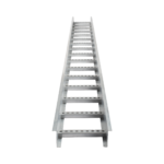 Escalera de Aluminio Portacables / Perfil Z / Peralte 3 1/4" /Paso 9" / Ancho 12" / 3.66 metros / Capacidad Máx. 274 Cables / Incluye Cople Union y Tornillería (CHEZ314P9X12AK)