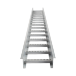 Escalera de Aluminio Portacables / Perfil Z / Peralte 3 1/4" /Paso 9" / Ancho 6" / 3.66 metros / Capacidad Máx. 137 Cables / Incluye Cople Union y Tornillería