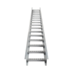 Escalera de Aluminio Portacables / Perfil Z / Peralte 3 1/4" /Paso 9" / Ancho 9" / 3.66 metros / Capacidad Máx. 205 Cables / Incluye Cople Union y Tornillería